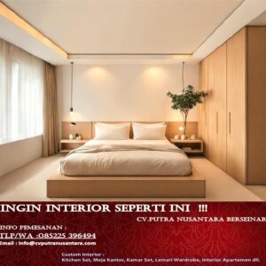 Custom Interior Kamar Set Apartemen Model Studio